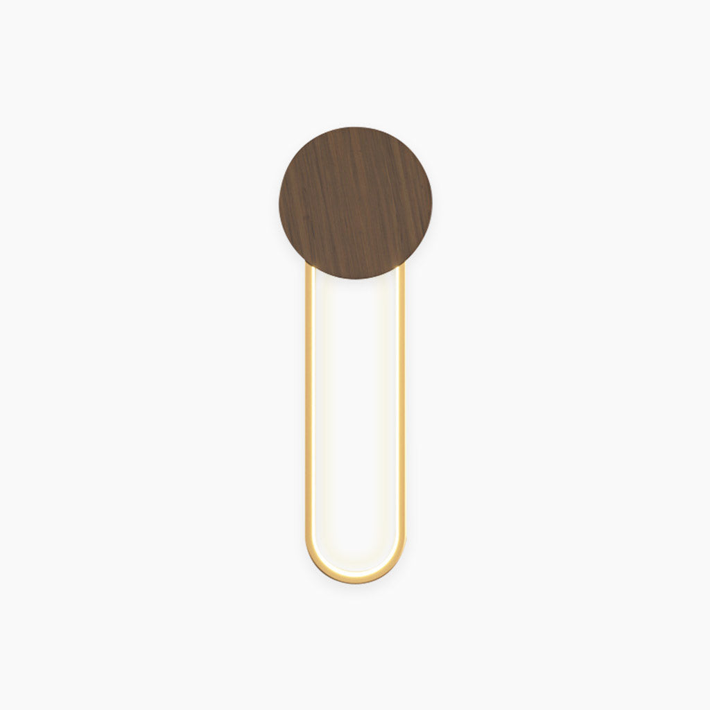 Wall Mounted Sconce Light Walnut Color