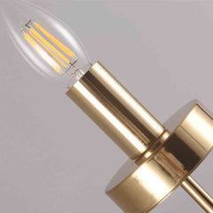 Wall Sconce Candle Glass Cylinder Amber Bulb