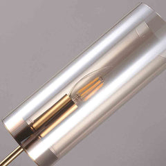 Wall Sconce Candle Glass Cylinder Amber Detail