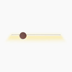 Wall Sconce Cream LED Linear Wood Walnut Color
