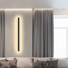Luce con applique a parete Elegante ferro LED lineare e acrilico, 3 colori
