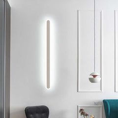 Luce con applique a parete Elegante ferro LED lineare e acrilico, 3 colori