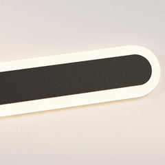 Luce con applique a parete Elegante ferro LED lineare e acrilico, 3 colori