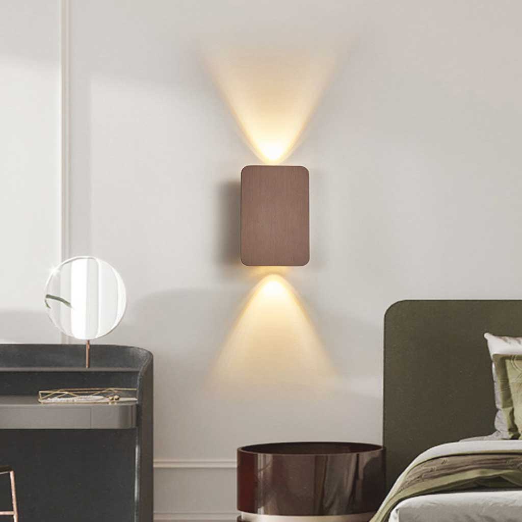 Rectangular Led Wall Sconce Minimalist Rectangle Aluminum LED Wall Sconce Light | VAXLAMP