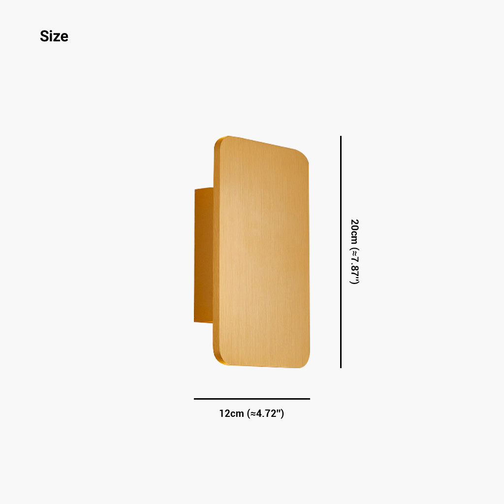 Rectangular Led Wall Sconce Minimalist Rectangle Aluminum LED Wall Sconce Light | VAXLAMP