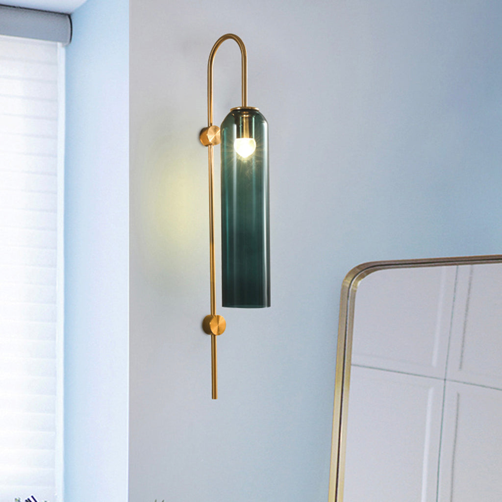 Wall Sconce Lamp Modern Glass Tube Room