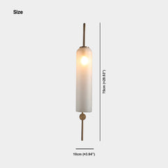Wall Sconce Lamp Modern Glass Tube Size