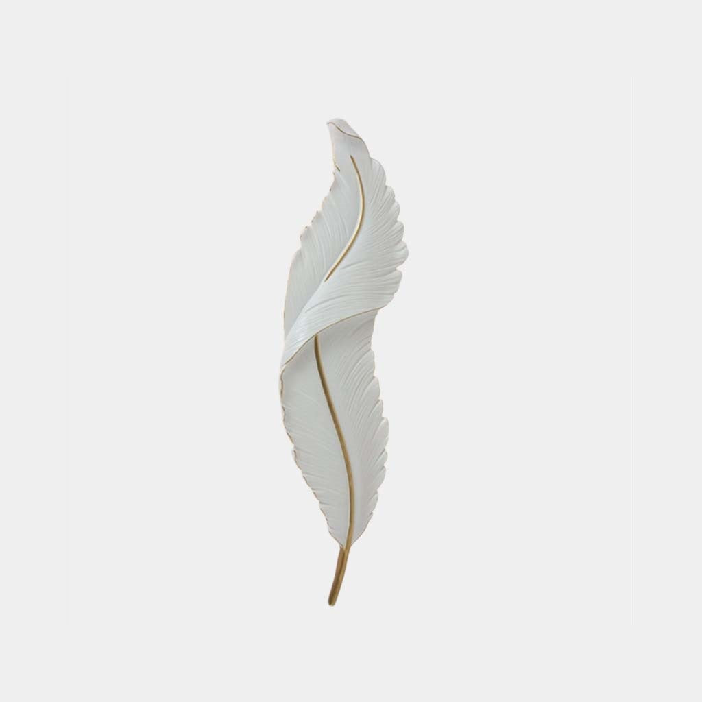 Wall Sconce Lamp Modern Resin Feather LED Dimmable White