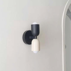 Wall Sconce Light Cream Double Head Corner