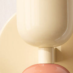 Wall Sconce Light Cream Double Head Detail