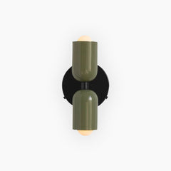 Wall Sconce Light Cream Double Head Green Green