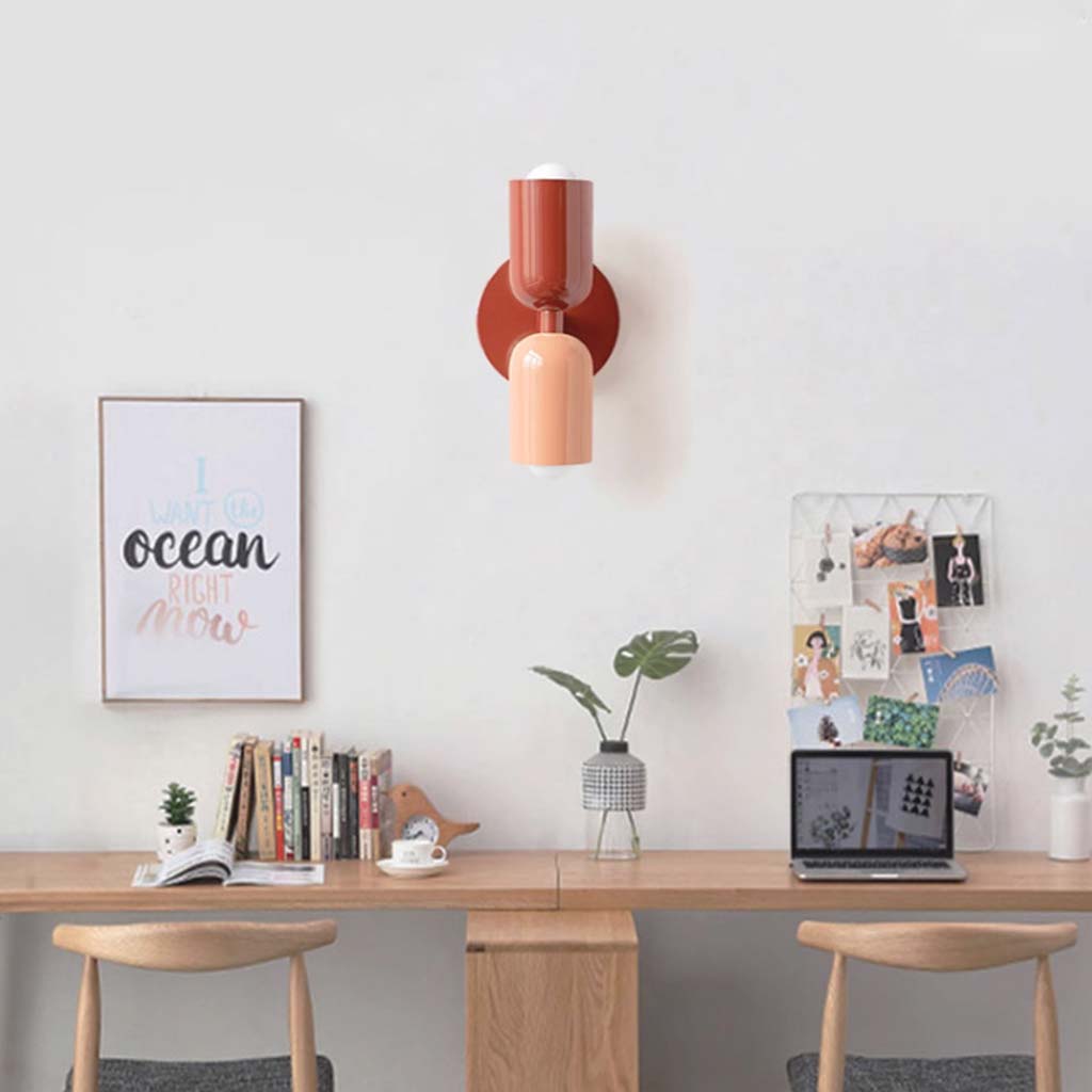Wall Sconce Light Cream Double Head Study Room