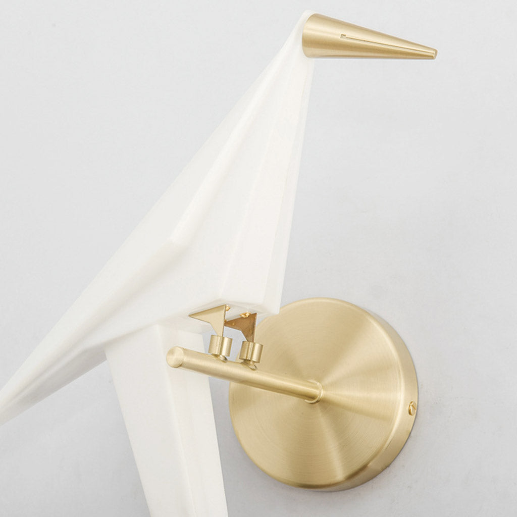 Wall Sconce Light Decorative Acrylic Bird LED Detail