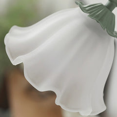 Wall Sconce Light French Glass Lily Flower Shade