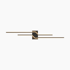 Wall Sconce Light Geometric Linear Black