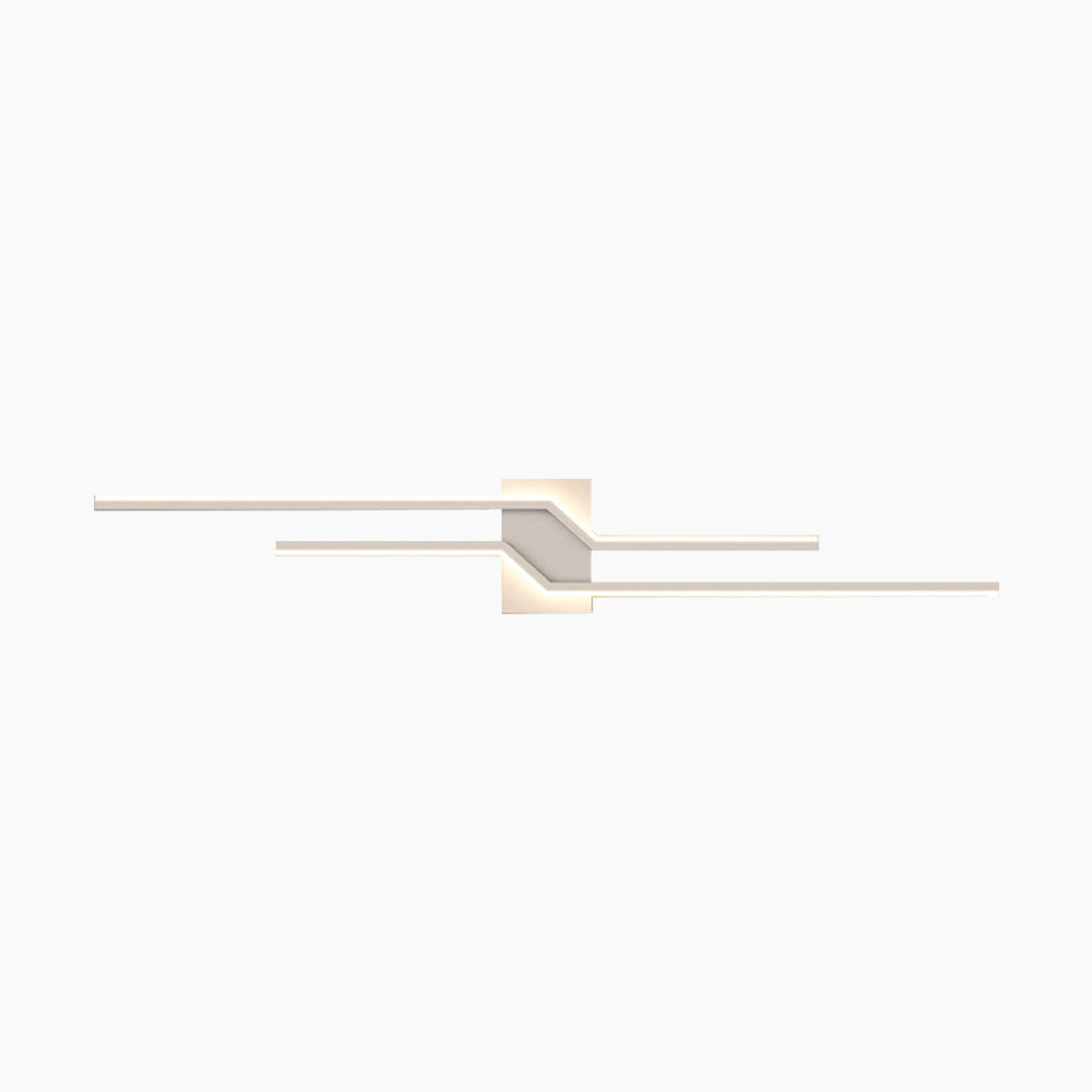 Wall Sconce Light Geometric Linear White