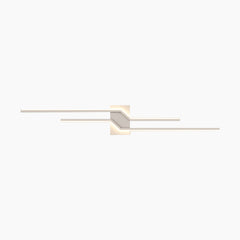 Wall Sconce Light Geometric Linear White