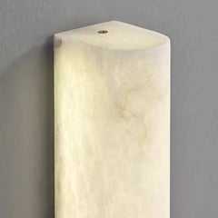Wall Sconce Light Linear Vertical Marble LED, White