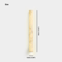 Wall Sconce Light Linear Vertical Marble LED, White