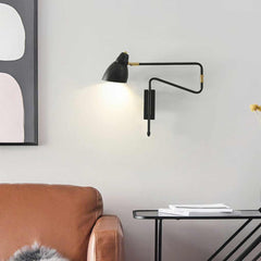 Wall Sconce Light Modern Adjustable Swing Arm Living Room
