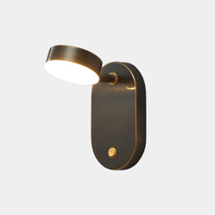 Wall Sconce Light Modern Copper Rotating Black