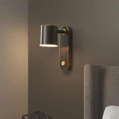 Wall Sconce Light Modern Copper Rotating LED Black Bedroom