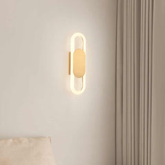 Wall Sconce Light Modern Geometric Oval LED Gold Bedroom