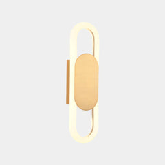 Wall Sconce Light Modern Geometric Oval LED Gold