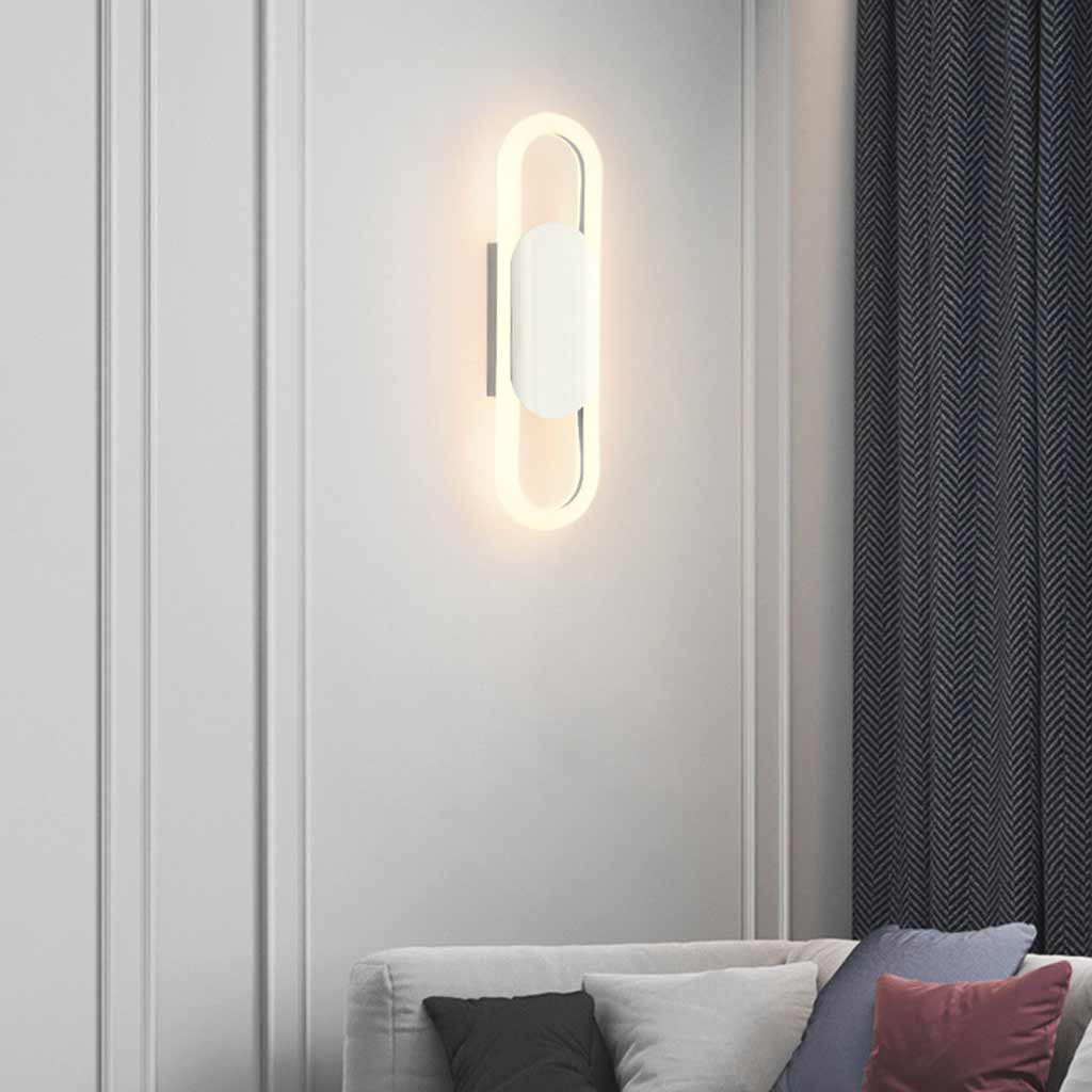 Wall Sconce Light Modern Geometric Oval LED Livin -Room