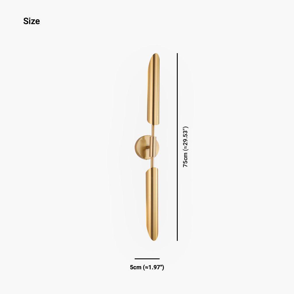 Wall Sconce Light Modern Gold Iron Size