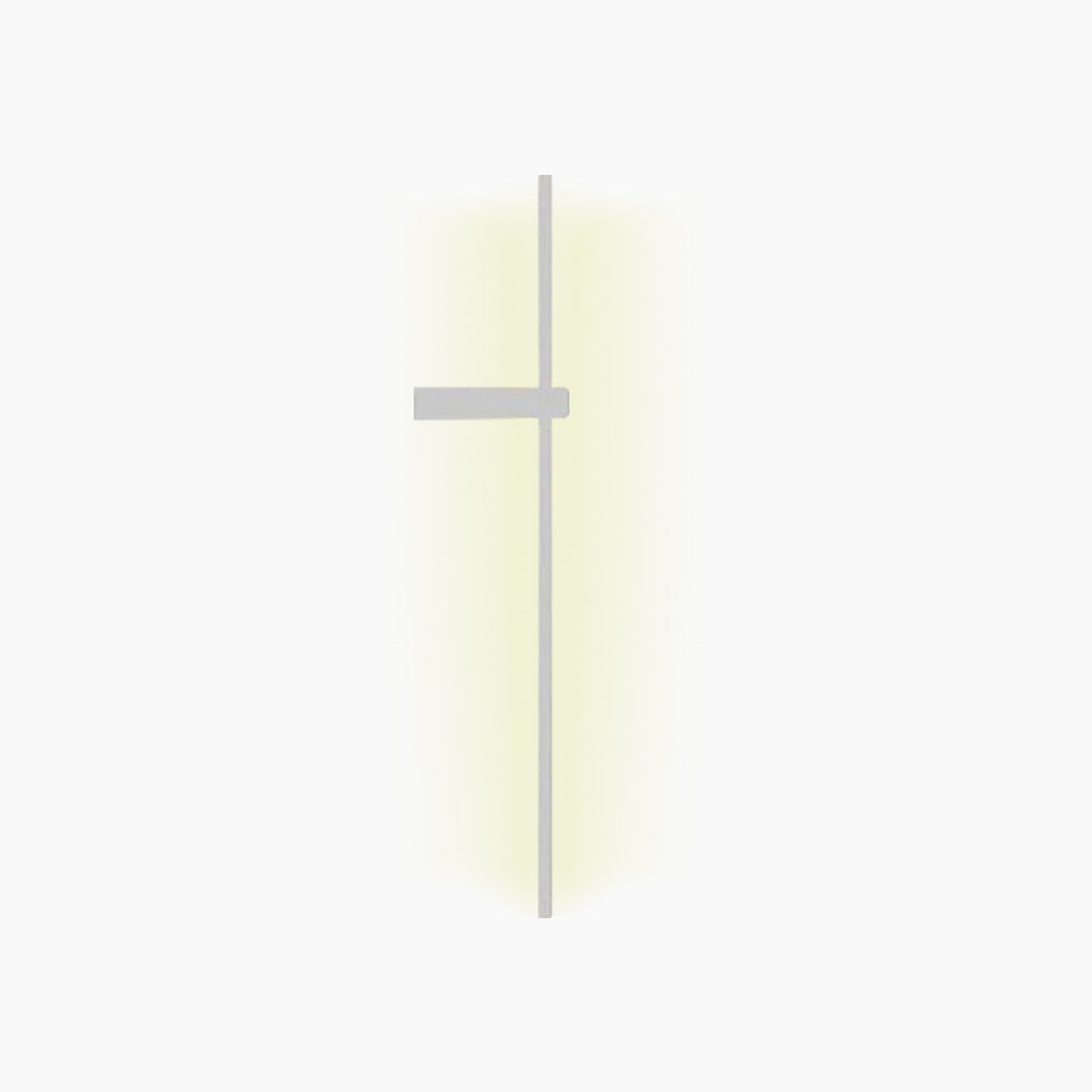 Wall Sconce Long Slim Linear White Left