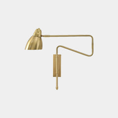 Wall Sconce Modern Adjustable Swing Arm Gold