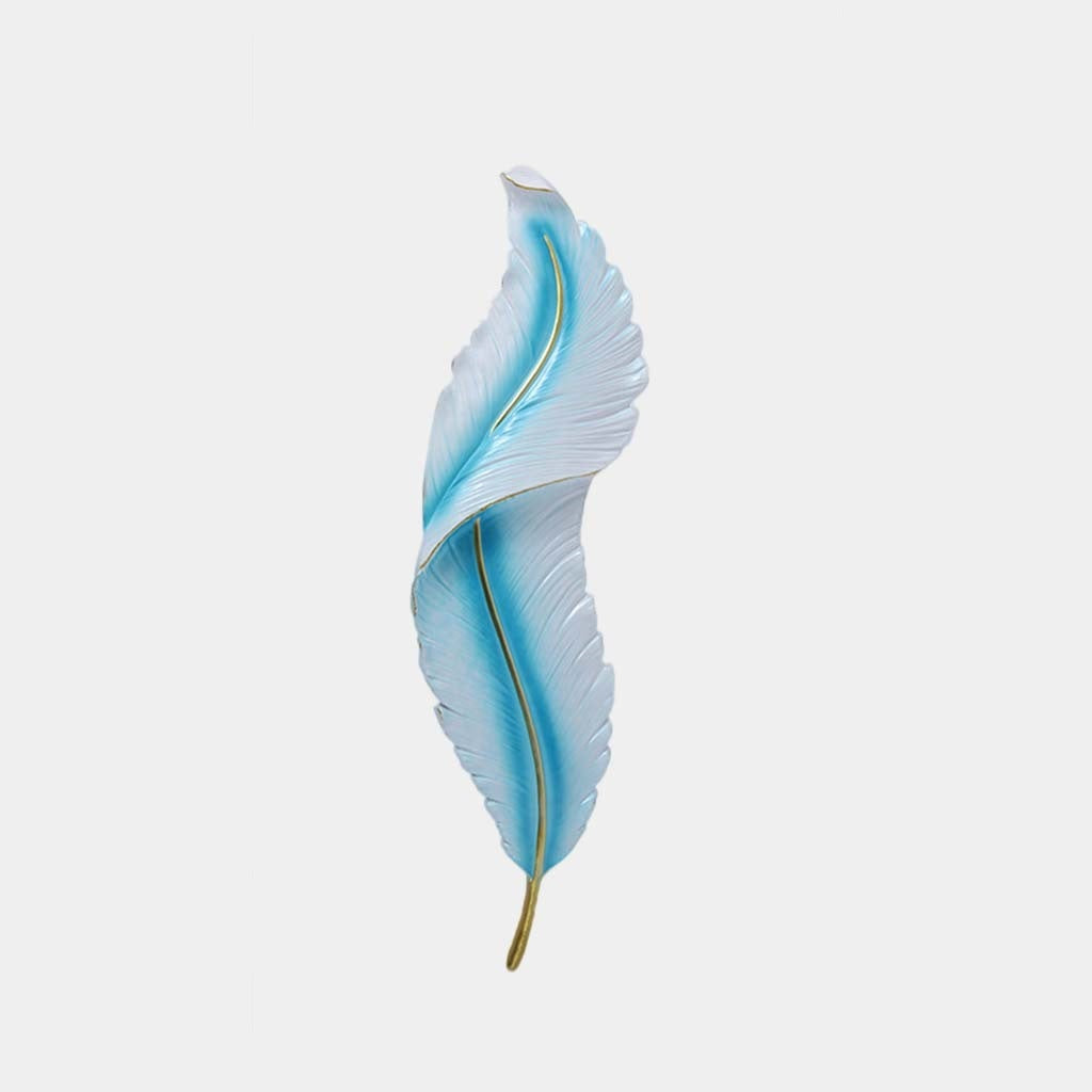 Wall Sconce Modern Resin Feather LED Dimmable Blue