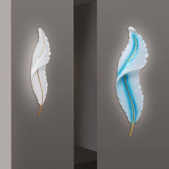 Wall Sconce Modern Resin Feather LED Dimmable Room
