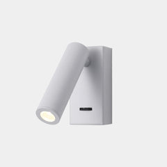 Applique da parete con faretto LED circolare/rettangolare per la lettura