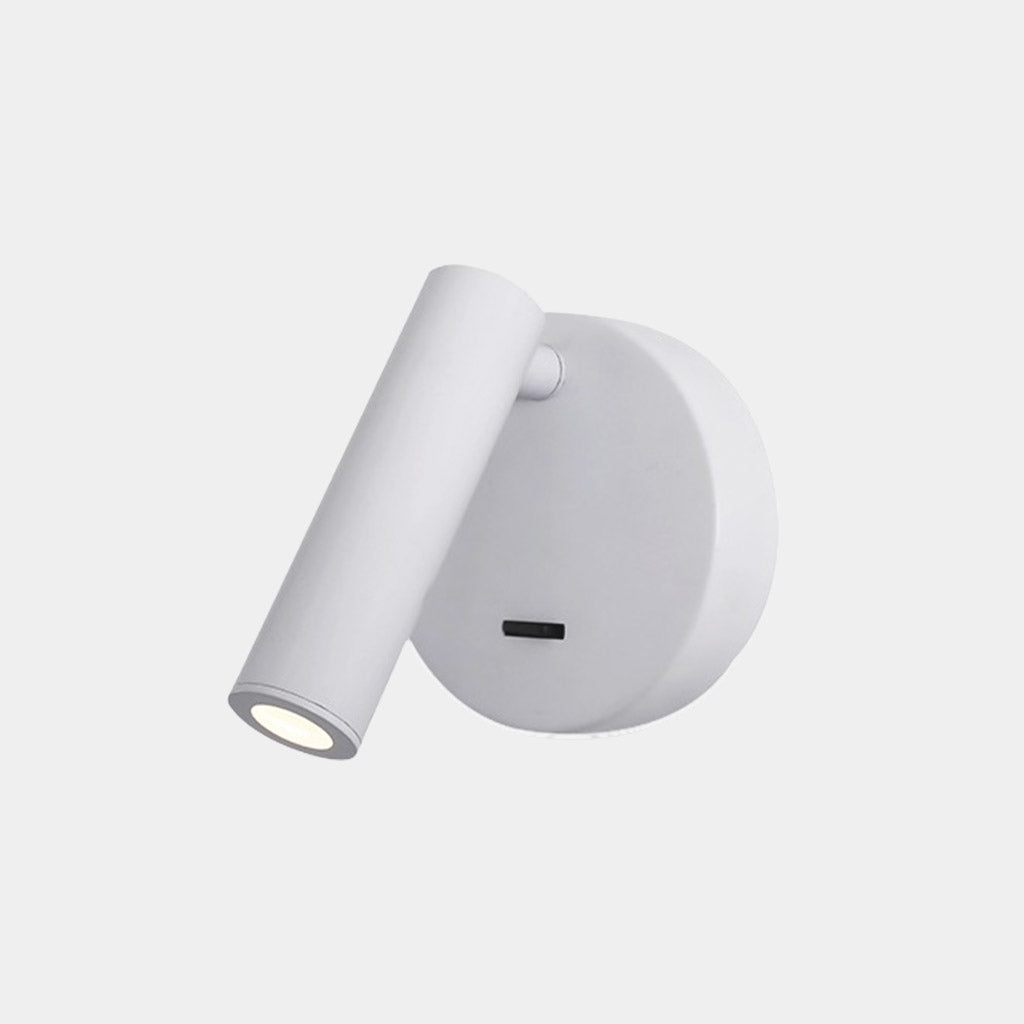 Applique da parete con faretto LED circolare/rettangolare per la lettura