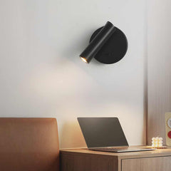 Applique da parete con faretto LED circolare/rettangolare per la lettura