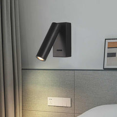 Applique da parete con faretto LED circolare/rettangolare per la lettura