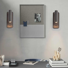 Wall Sconce Spotlight Modern LED with Wood Grain Study Room