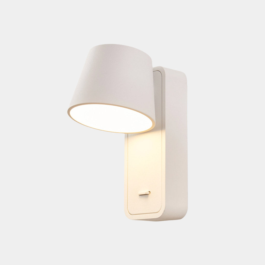 Wall Sconce Spotlight Modern with Wood Grain White