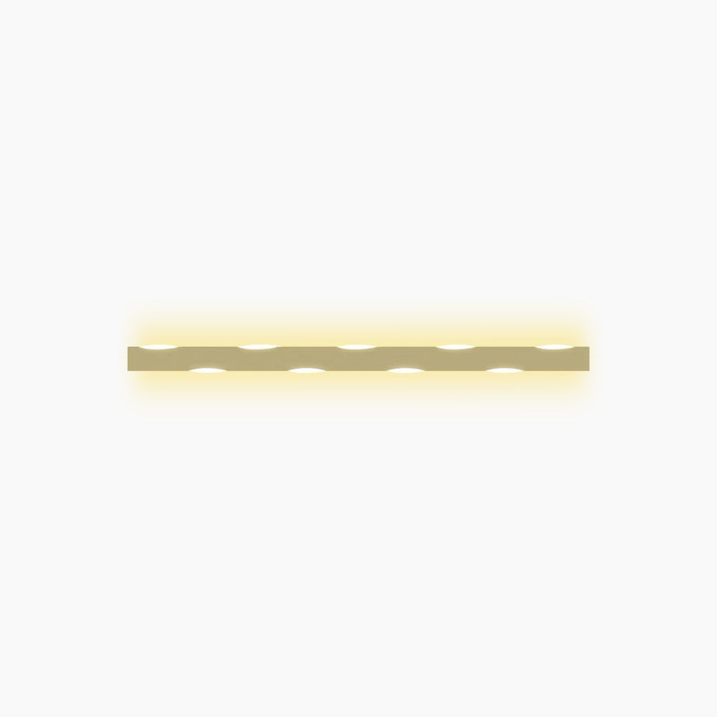 Wall Sconce Wave Linear LED Gold