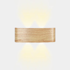 Outdoor Wall Sconce Wood Grain IP54 Waterproof LED