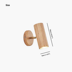 Wall Spotlight LED Wood Size