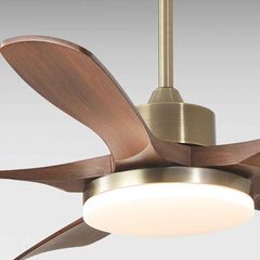 Walnut Ceiling Fan Light Semi-Flush Mount
