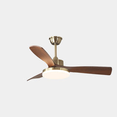 Walnut Ceiling Fan Light Semi-Flush Mount