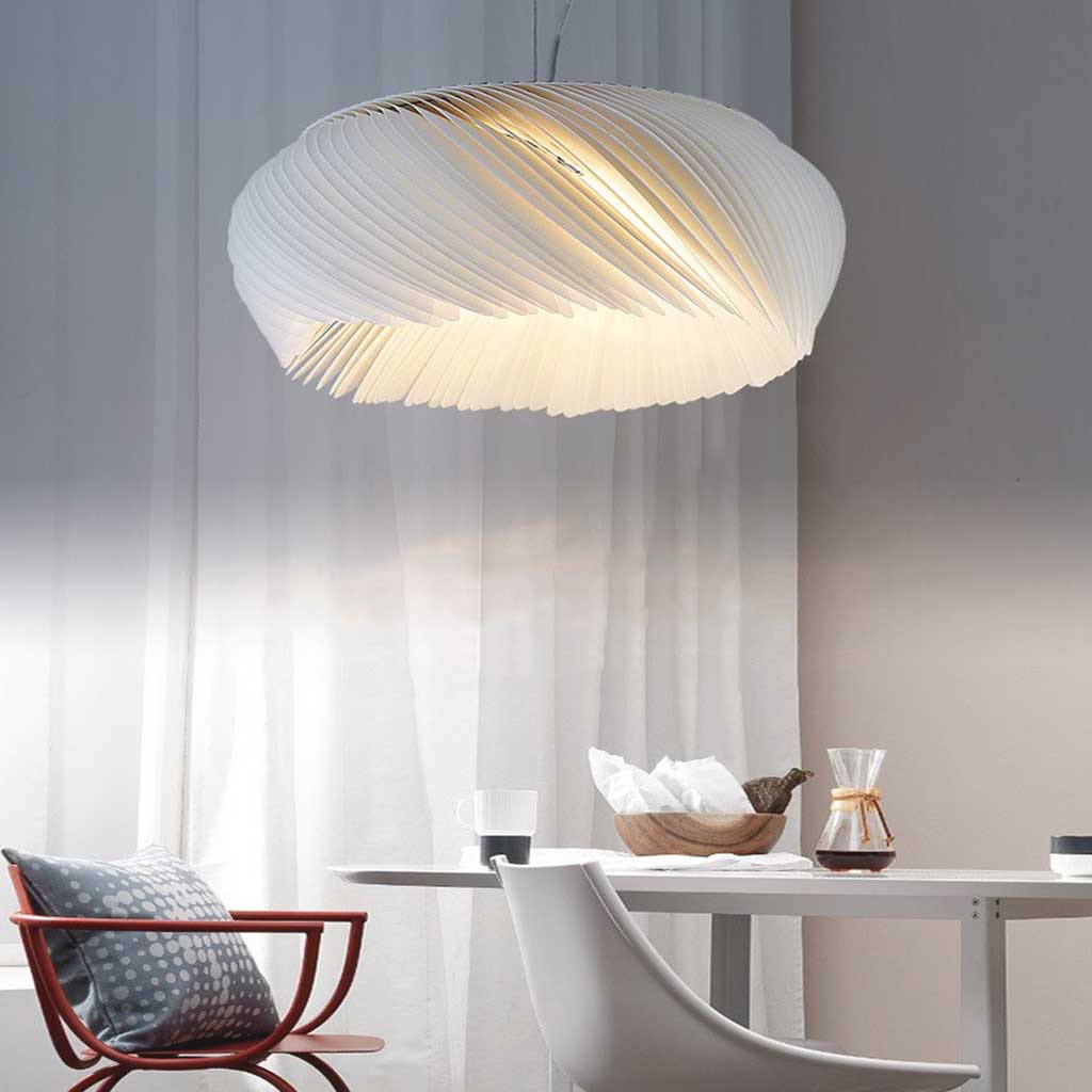 White Acrylic Pendant Light Room