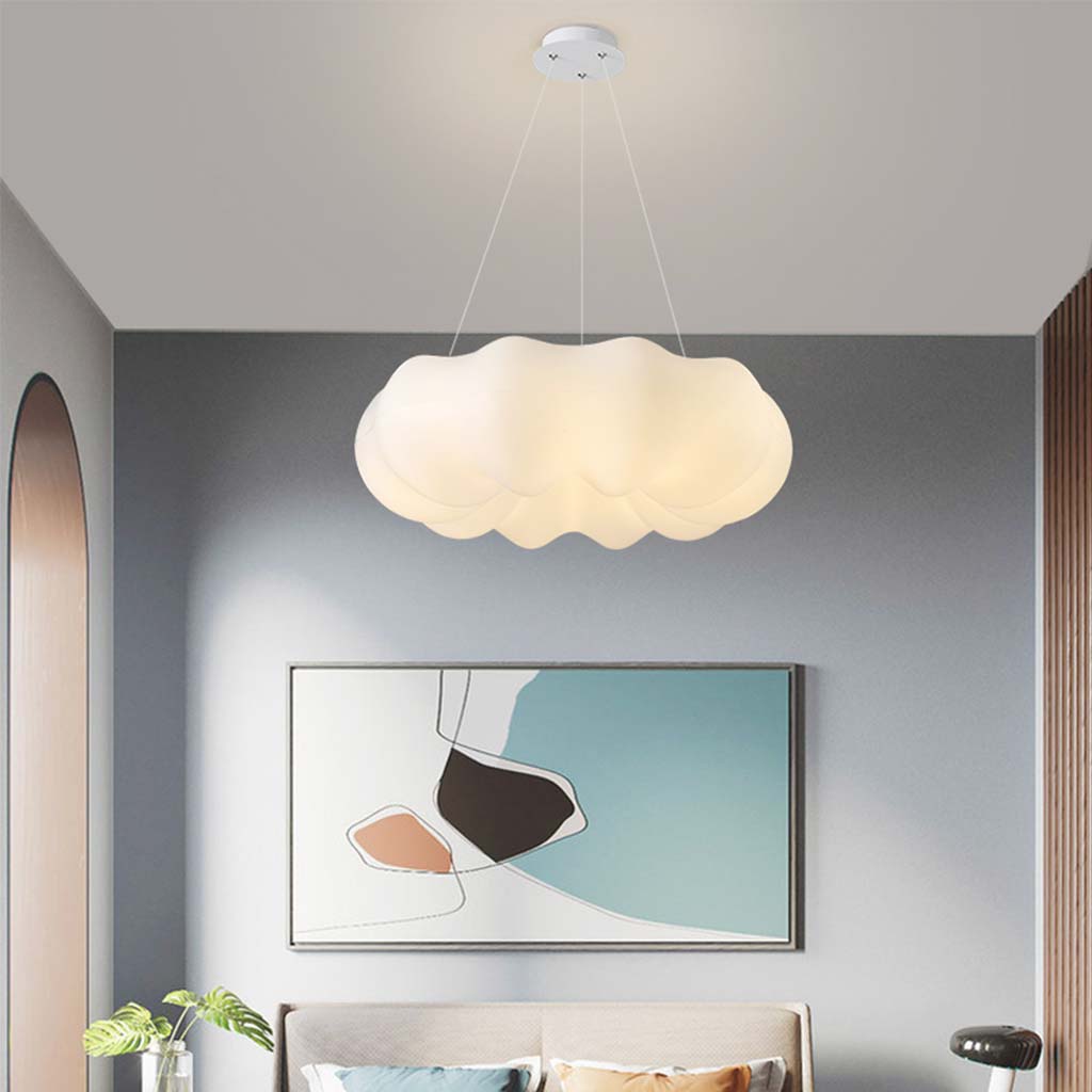 White Cloud Metal LED Pendant Ceiling Light Bedroom