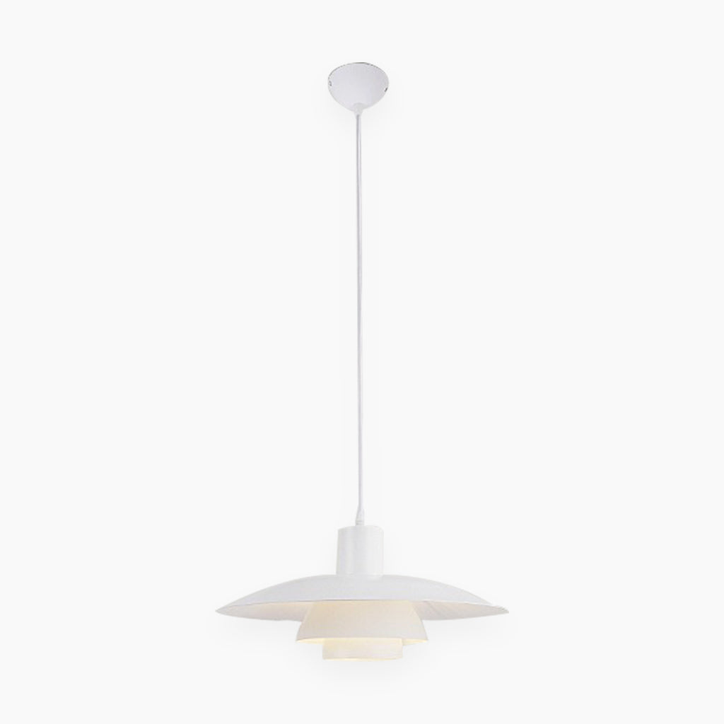 White Dining Room Pendant Light 39cm
