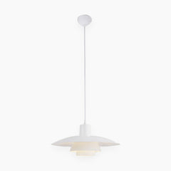 White Dining Room Pendant Light 39cm