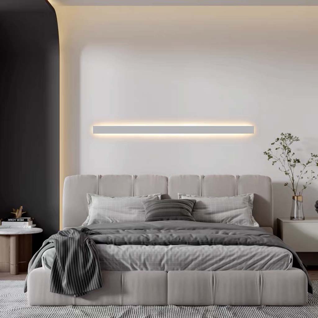 Wall Lamp Light Bar Minimalist Aluminum Linear LED, Black/White